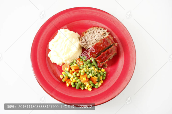 肉餅和土豆泥