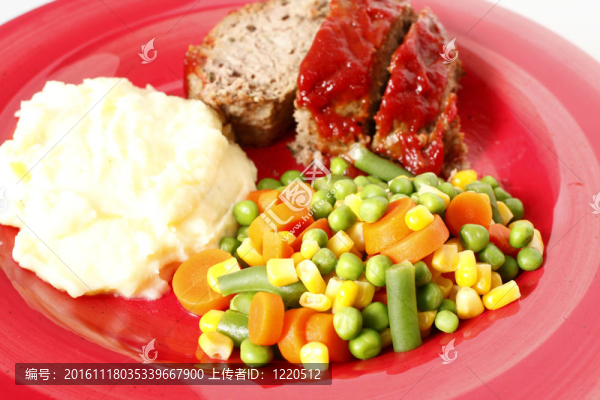肉餅和土豆泥