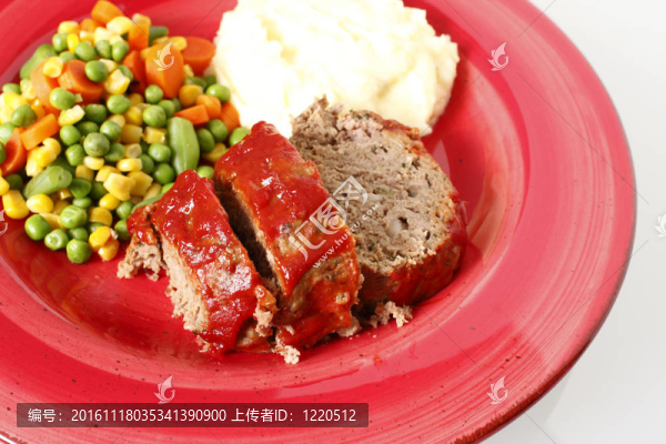 肉餅和土豆泥