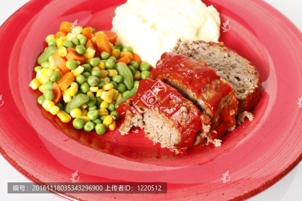 肉餅和土豆泥