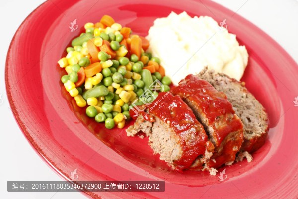 肉餅和土豆泥
