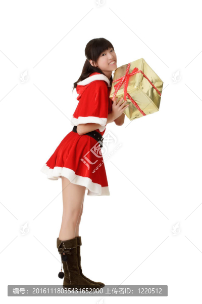 漂亮的圣誕女孩