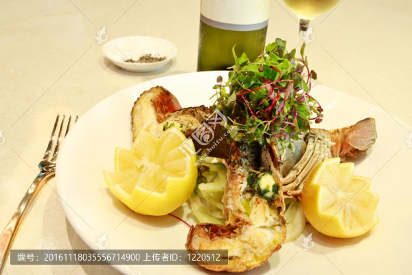 新鮮和Healthy,Seafood,Dinner