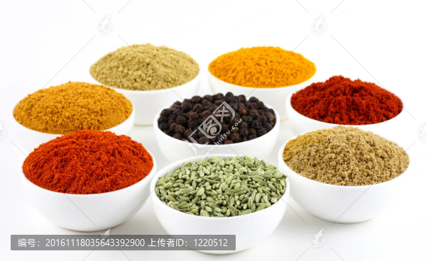 碗香料粉末
