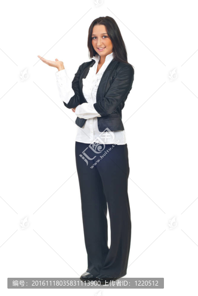 年輕的商人制作演示
