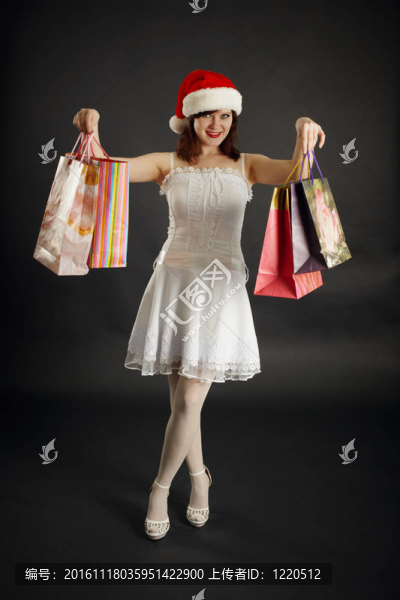 女人喜歡圣誕采購