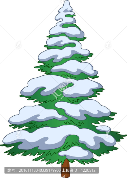 雪的毛皮樹