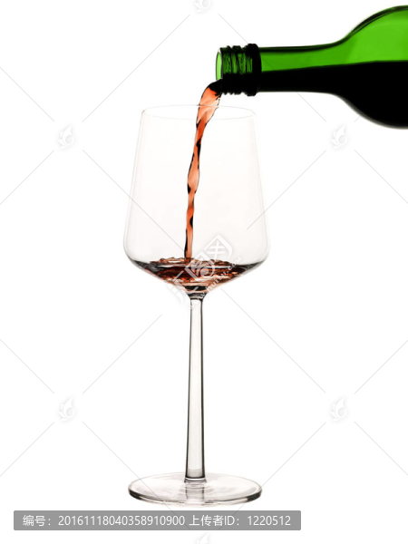 將紅酒瓶的玻璃