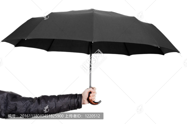 手拿傘