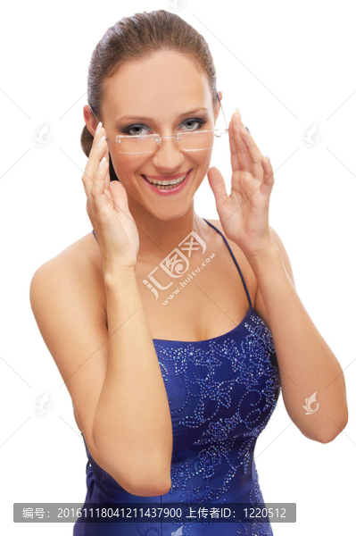戴眼鏡的年輕女子
