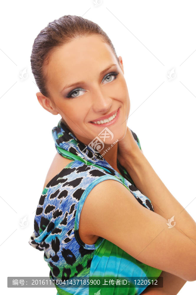 年輕漂亮的黑發(fā)女人
