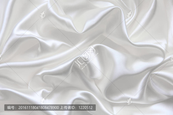 光滑典雅的白色絲綢婚禮背景