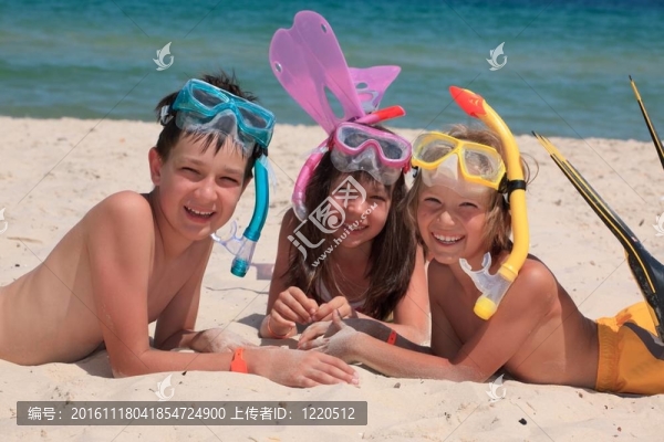 沙灘上的孩子