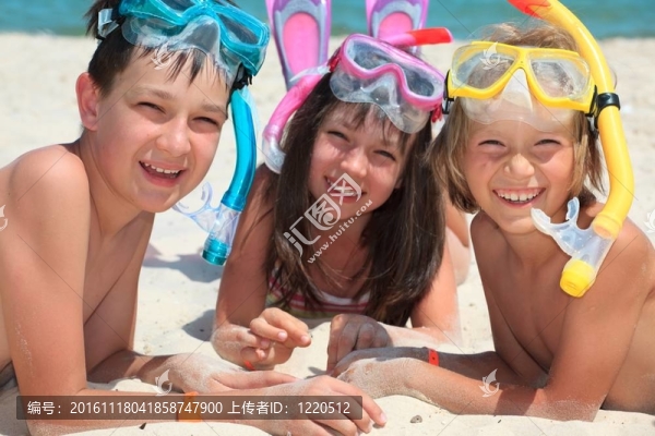 沙灘上的孩子