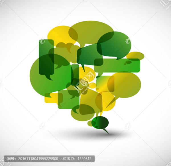 大綠色語(yǔ)音泡沫