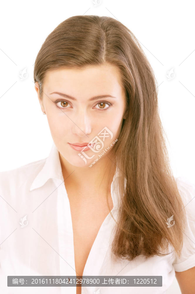迷人女孩的肖像