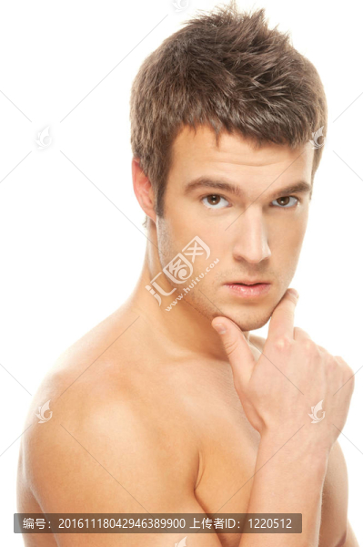 一個肌肉男子的肖像