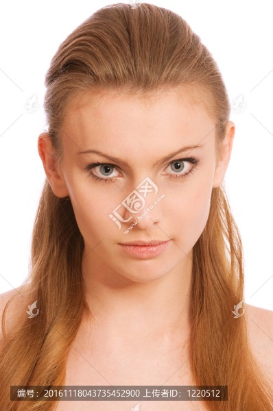 美麗金發(fā)碧眼女孩的肖像