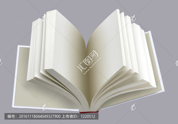 開(kāi)放的普通書(shū)；灰色孤立