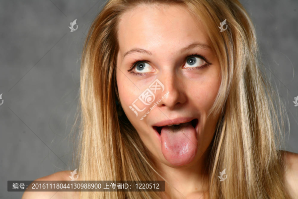 美麗的金發(fā)女郎。肖像。