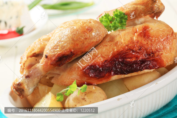 烤雞肉和新土豆