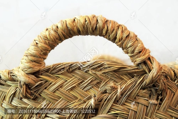 西班牙草手提籃紋理