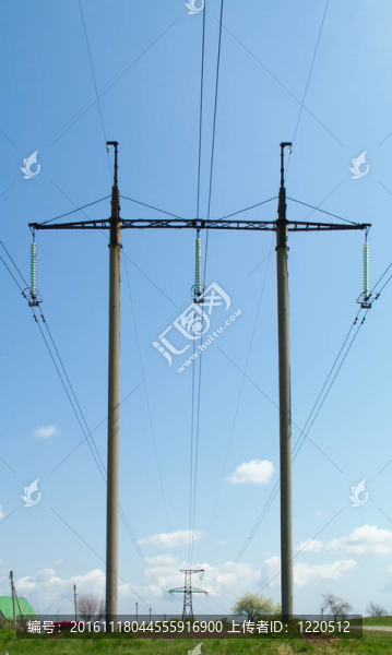 藍(lán)天電力線