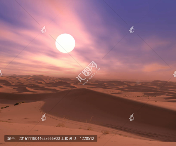 沙漠沙丘剪影背景