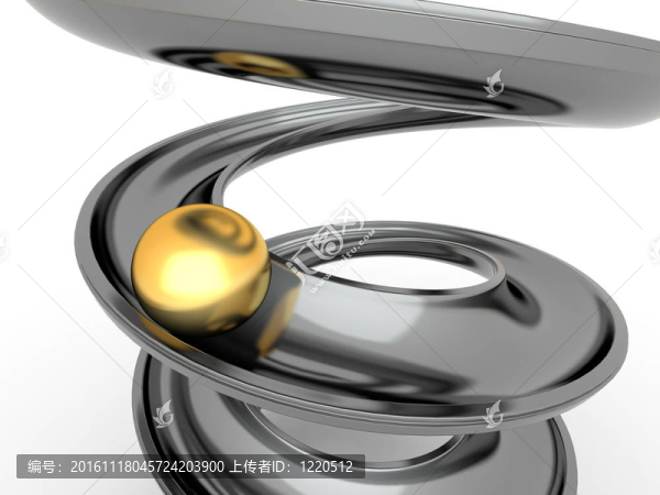 在螺旋中滾動(dòng)。3d