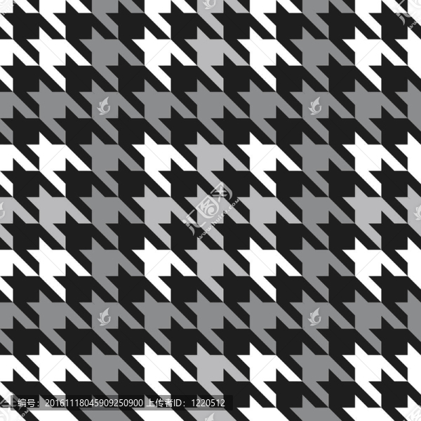 格子houndstooth_gray