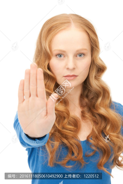 女性停止姿勢