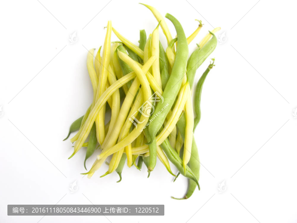 綠色和黃色的豆子