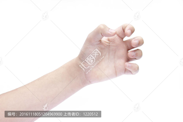 爪位置隔離的手