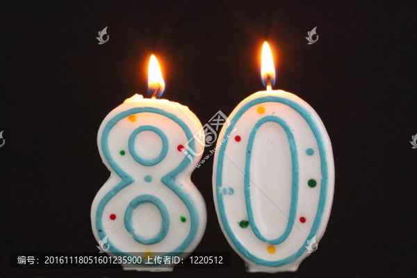 生日蠟燭八十