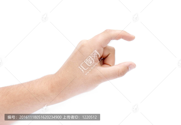 用手指抓動作
