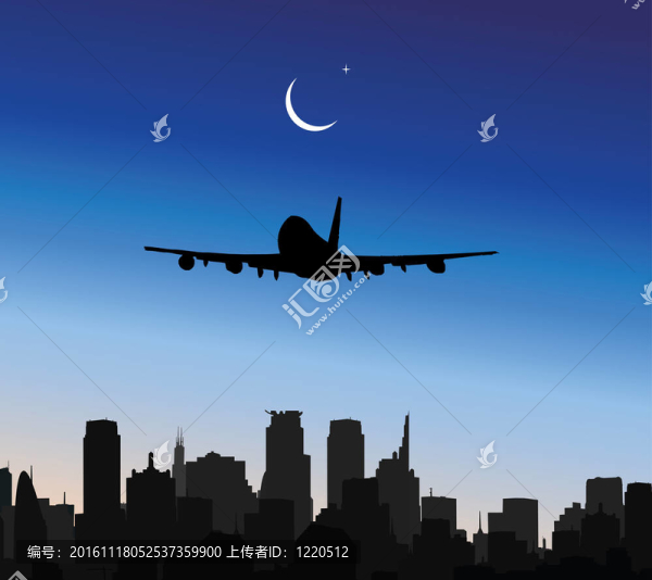 飛機在天空中飛行