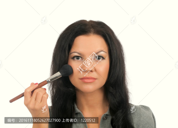 穿模特眼化妝