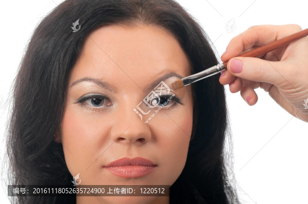 穿模特眼化妝