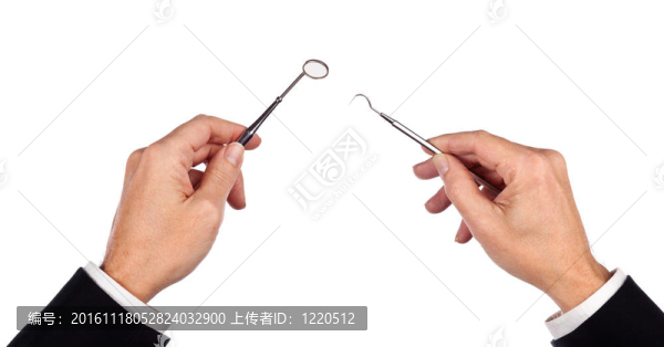 商業(yè)解決方案概念與牙科工具