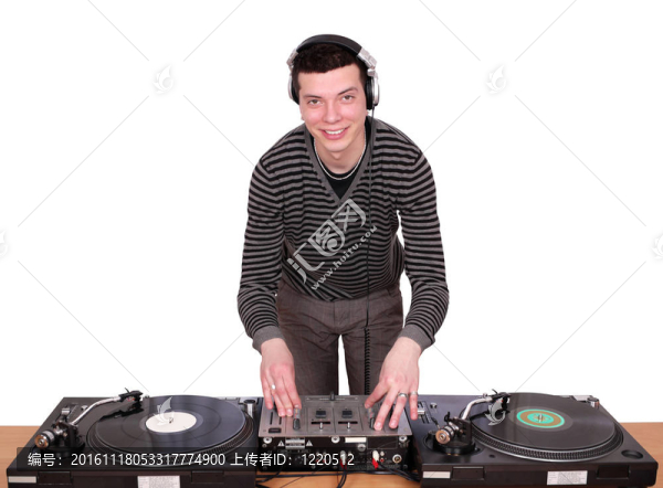 DJ唱盤播放音樂