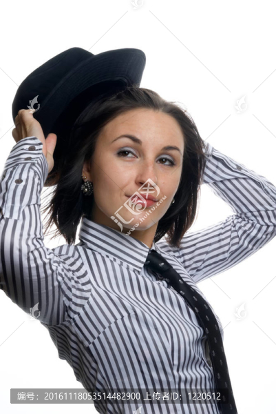 女孩與領(lǐng)帶