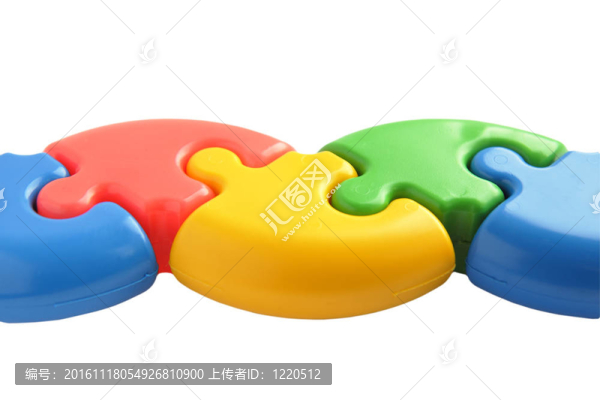 彩色拼圖五部分
