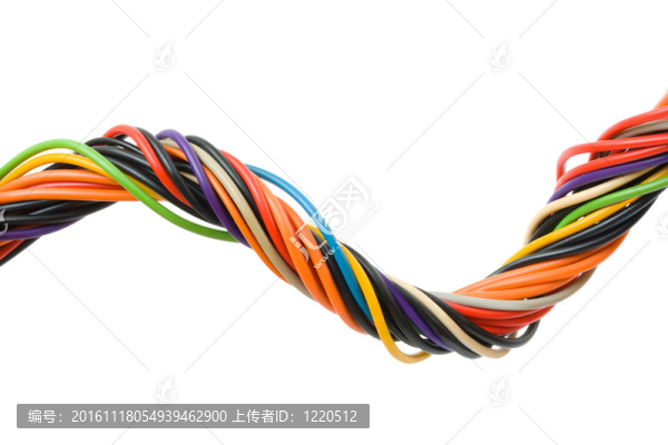 五彩的計(jì)算機(jī)電纜