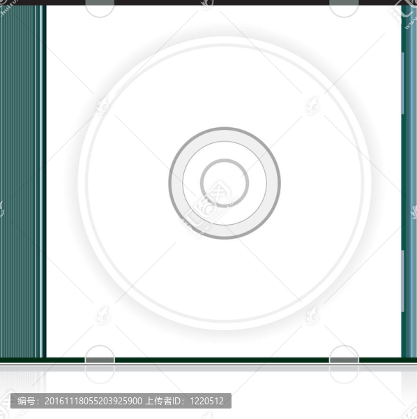 向量空白光盤(pán)盒
