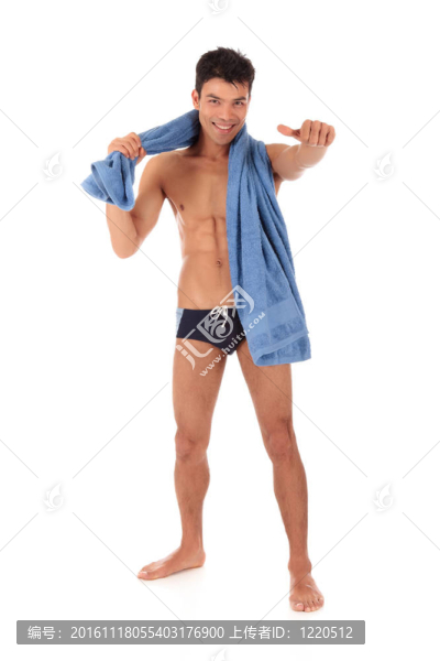 性感迷人的男性游泳運(yùn)動(dòng)員；