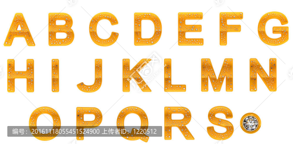 黃金鉆石，字母