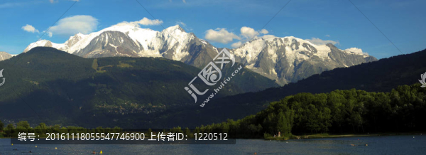 勃朗峰山脈全景