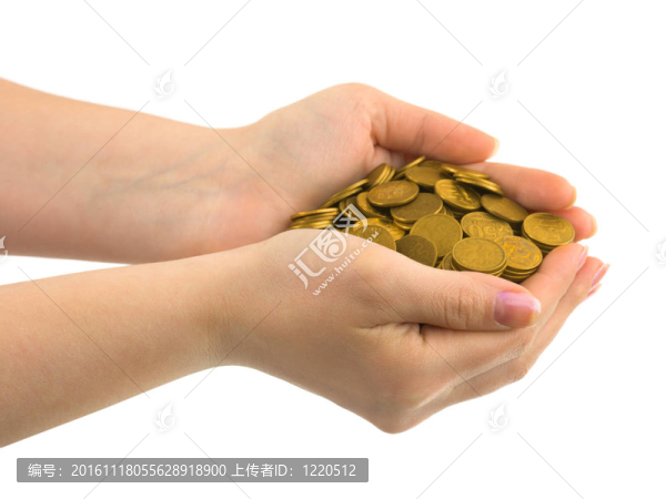手中的硬幣