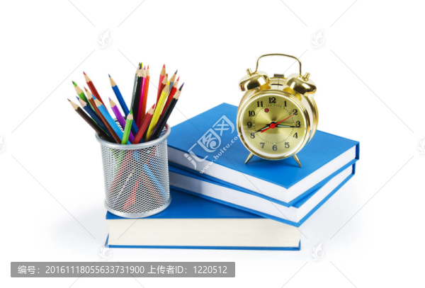 回到學(xué)校的概念與書籍和鉛筆