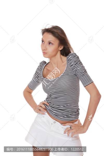 美麗的年輕女人。